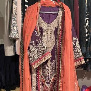 Salwar kameez pakistani designer sana safinaz outfit eid party wear